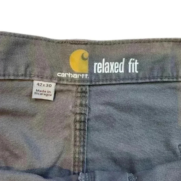 Carhartt Relaxed Fit Gray Cargo Jeans 42x30 - Picture 3 of 6